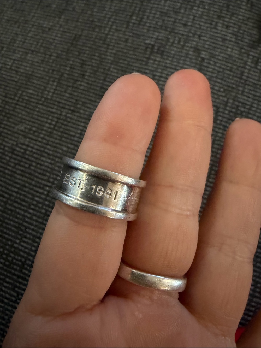 Coach Sterling silver Signature Band Ring - Picture 3 of 4